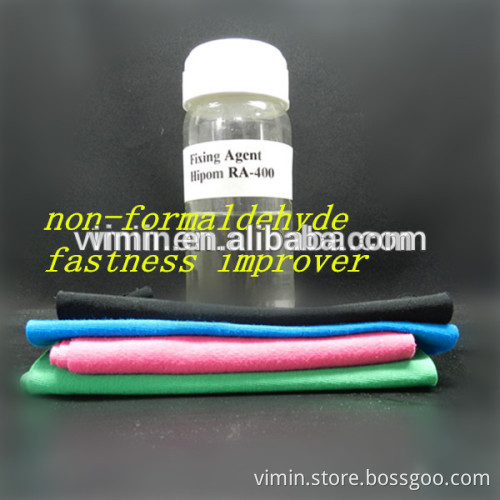 High concentration formaldehyde free textile reactive dye color fixer agent
